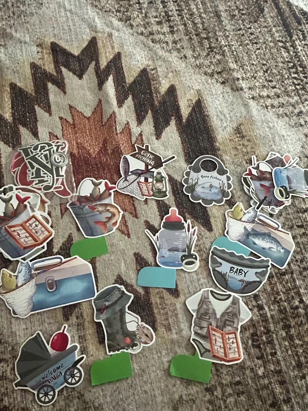 Gone Fishing babyshower decorations  - Decorative